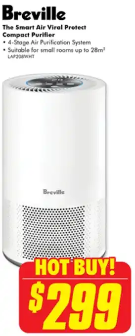 The Good Guys Breville The Smart Air Viral Protect Compact Purifier offer