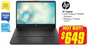 The Good Guys hp 14" Laptop offer