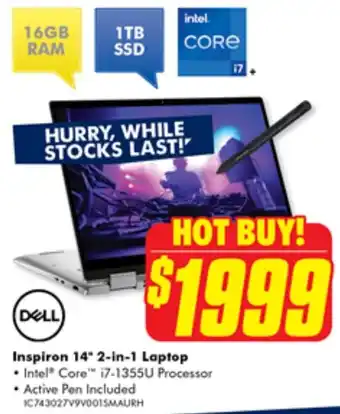 The Good Guys Inspiron 14" 2-in-1 Laptop offer