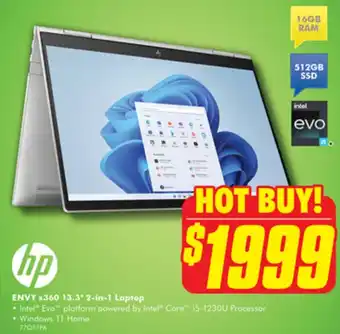The Good Guys hp ENVY x360 13.3" 2-in-1 Laptop offer