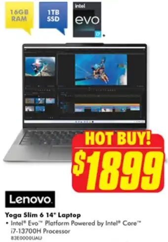 The Good Guys Lenovo. Yoga Slim 6 14" Laptop offer
