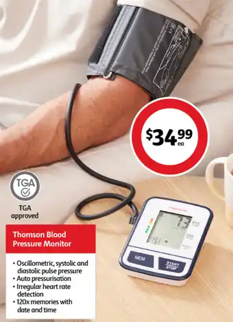 Coles Thomson Blood Pressure Monitor offer
