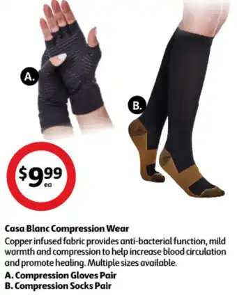 Coles Casa Blanc Compression Wear offer