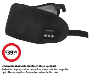 Coles Urbanworx Washable Bluetooth Music Eye Mask offer