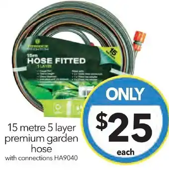 Cheap as Chips 15 metre 5 layer premium garden hose offer
