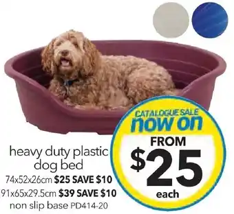 Cheap as Chips heavy duty plastic dog bed offer