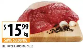 Supabarn BEEF TOPSIDE ROASTING PIECES per kg offer