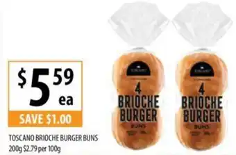 TOSCANO BRIOCHE BURGER BUNS 200g