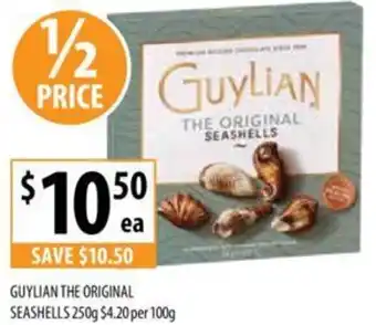 Supabarn GUYLIAN THE ORIGINAL SEASHELLS 250g offer