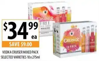 Supabarn VODKA CRUISER MIXED PACK 10 x 275ml offer