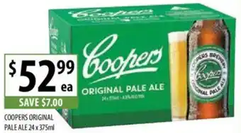 Supabarn COOPERS ORIGINAL PALE ALE 24 x 375ml offer