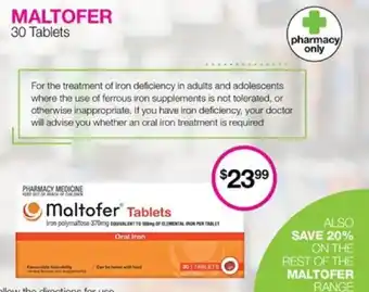 MALTOFER 30 Tablets