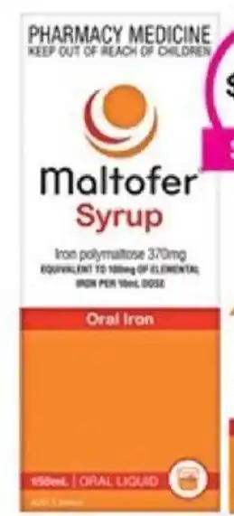 Priceline Maltofer Syrup 150ml offer