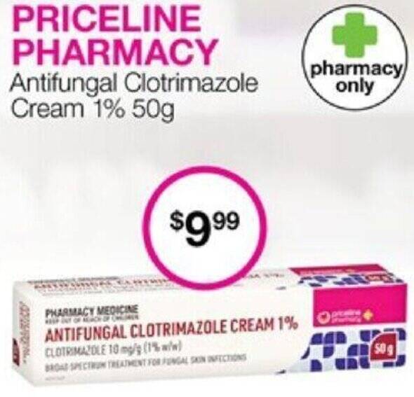 ANTIFUNGAL CLOTRIMAZOLE CREAM 1 offer at Priceline