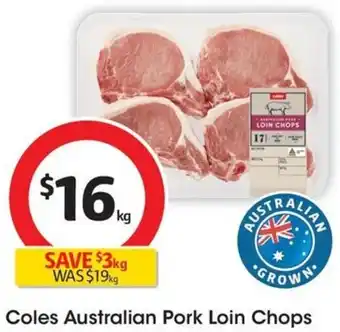 Coles Coles Australian Pork Loin Chops offer