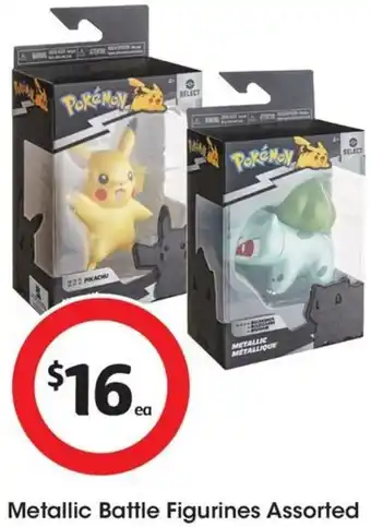 Coles Metallic Battle Figurines Assorted offer