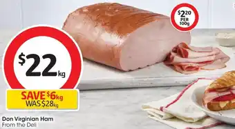 Coles Don Virginian Ham offer