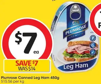 Plumrose Canned Leg Ham 450g