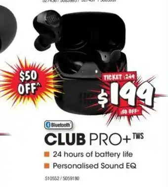 JB Hi-Fi JBL - ClubPro+ offer