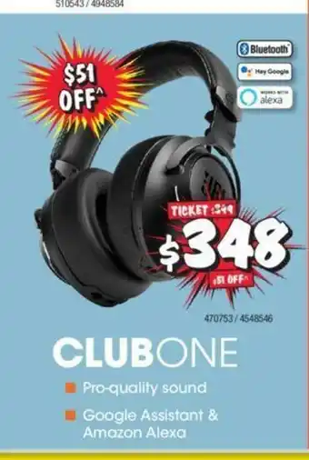 JB Hi-Fi JBL - ClubOne offer