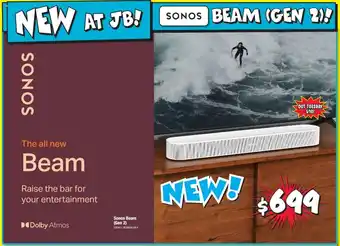 JB Hi-Fi Sonos Beam (Gen 2) offer