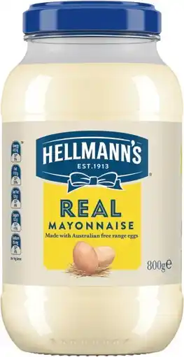 IGA Hellmann's Real Mayonnaise 800g offer