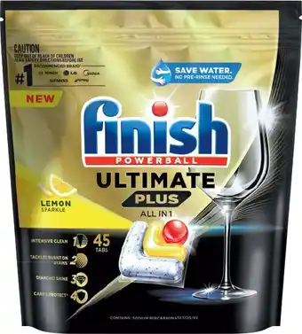 IGA Finish Ultimate All in One Lemon Dishwashing Tabs 45 Pack offer