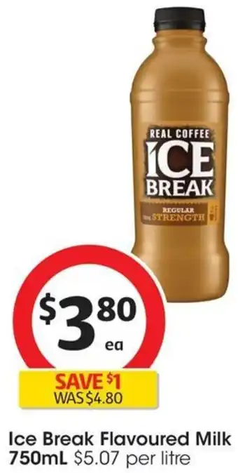 Coles Ice Break Flavoured Milk 750mL offer