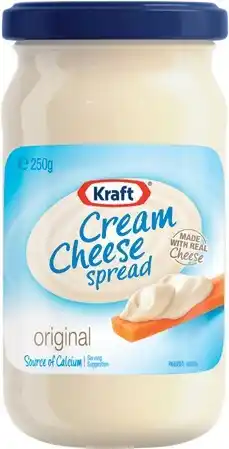 IGA Kraft Original Cream Cheese Spread 250g offer