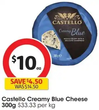 Coles Castello Creamy Blue Cheese 300g offer