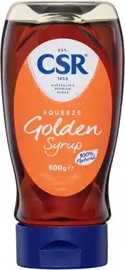 IGA CSR Squeeze Golden Syrup 500g offer