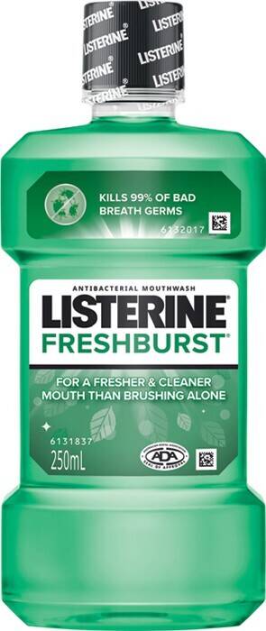 Listerine Antibacterial Mouthwash 250mL Selected Varieties offer at IGA