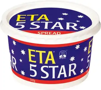ETA 5 Star Margarine Spread 500g