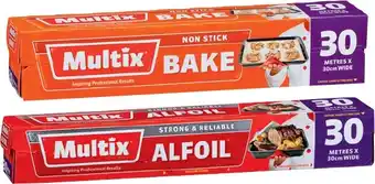 IGA Multix Alfoil or Non Stick Bake 30m×30cm offer