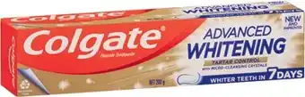 IGA Colgate MaxFresh or Advanced Whitening Toothpaste 120-200g and Toothbrush 2-3 Pack Selected Varieties offer
