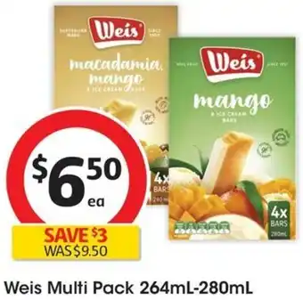 Coles Weis Multi Pack 264mL-280mL offer