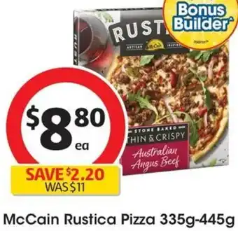 Coles McCain Rustica Pizza 335g-445g offer