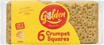 IGA Golden Crumpet Squares 6 Pack offer