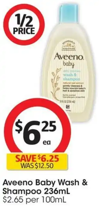 Aveeno Baby Wash & Shampoo 236mL