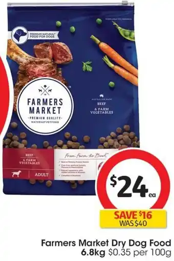 Coles Farmers Market Dry Dog Food 6.8kg offer