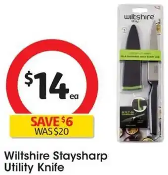 Coles Wiltshire Staysharp Utility Knife offer