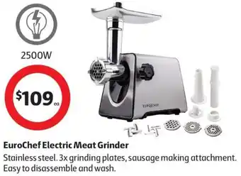 Coles EuroChef Electric Meat Grinder offer