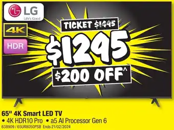 JB Hi-Fi 65" 4K Smart LED TV offer