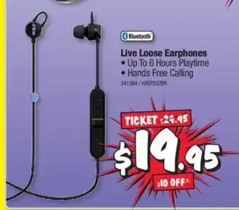 JB Hi-Fi Live Loose Earphones offer