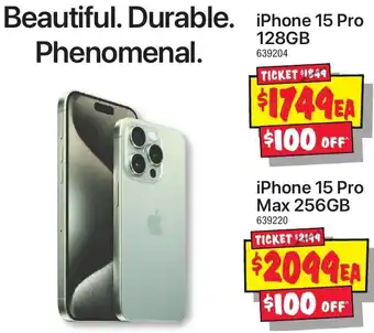 JB Hi-Fi iPhone 15 Pro Max 256GB offer