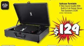 JB Hi-Fi Flea Market Suitcase Turntable offer