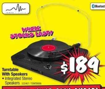 Turntable with Speakers