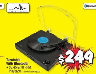 JB Hi-Fi Turntable With Bluetooth offer