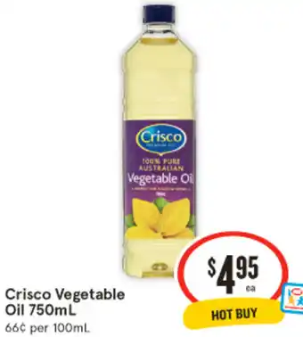 IGA Crisco Vegetable Oil 750mL offer