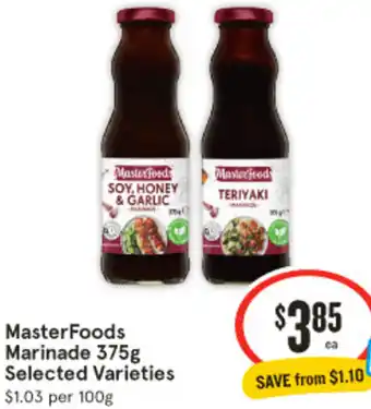 IGA MasterFoods Marinade 375g offer